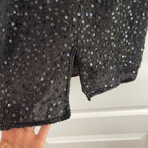 Gorgeous Vintage Stenay Beaded Silk Halter Dress - 6 - Picture 6 of 9